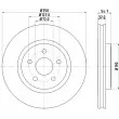 HELLA 8DD 355 122-411 - Jeu de 2 disques de frein avant