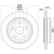 HELLA 8DD 355 122-511 - Jeu de 2 disques de frein arrière