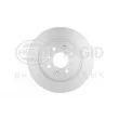 Jeu de 2 disques de frein arrière HELLA [8DD 355 122-531]