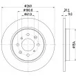HELLA 8DD 355 122-531 - Jeu de 2 disques de frein arrière