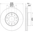 HELLA 8DD 355 122-691 - Jeu de 2 disques de frein avant