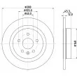 HELLA 8DD 355 122-741 - Jeu de 2 disques de frein arrière