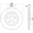 HELLA 8DD 355 123-151 - Jeu de 2 disques de frein avant