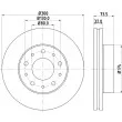 HELLA 8DD 355 125-261 - Jeu de 2 disques de frein avant