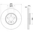 HELLA 8DD 355 125-351 - Jeu de 2 disques de frein avant