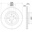 Jeu de 2 disques de frein avant HELLA [8DD 355 125-491]