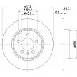 HELLA 8DD 355 126-631 - Jeu de 2 disques de frein arrière