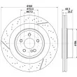 HELLA 8DD 355 126-871 - Jeu de 2 disques de frein arrière