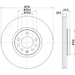 HELLA 8DD 355 127-851 - Jeu de 2 disques de frein avant