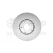 Jeu de 2 disques de frein avant HELLA [8DD 355 128-691]