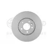 Jeu de 2 disques de frein avant HELLA [8DD 355 129-251]