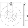 HELLA 8DD 355 129-371 - Jeu de 2 disques de frein avant