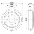 HELLA 8DT 355 300-081 - Tambour de frein