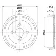HELLA 8DT 355 300-791 - Tambour de frein
