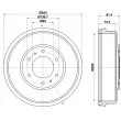 HELLA 8DT 355 301-821 - Tambour de frein