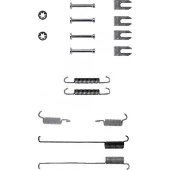 Kit d'accessoires, mâchoire de frein HELLA OEM 9945976