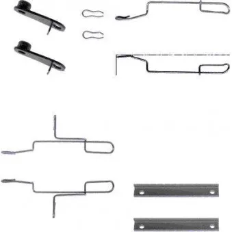 Kit d'accessoires, plaquette de frein à disque HELLA OEM 442765