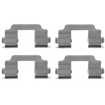 Kit d'accessoires, plaquette de frein à disque HELLA 8DZ 355 203-271