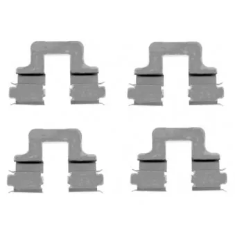 Kit d'accessoires, plaquette de frein à disque HELLA 8DZ 355 203-551