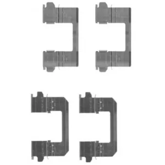 Kit d'accessoires, plaquette de frein à disque HELLA OEM D1080JE00A