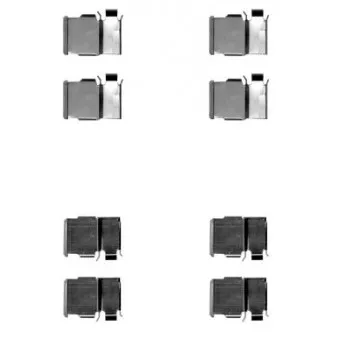 Kit d'accessoires, plaquette de frein à disque HELLA 8DZ 355 204-421 pour TOYOTA LAND CRUISER 4.7 - 235cv