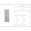 Kit d'accessoires, plaquette de frein à disque HELLA [8DZ 355 205-641]