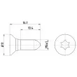 HELLA 8DZ 355 209-081 - Vis, disque de frein