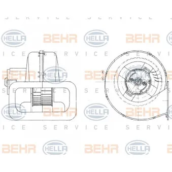 Pulseur d'air habitacle HELLA 8EW 009 158-611 pour MERCEDES-BENZ O 405 O 405 G,O 405 GN,O 405 GTD,O 405 GNTD,O 405 GNDE - 299cv