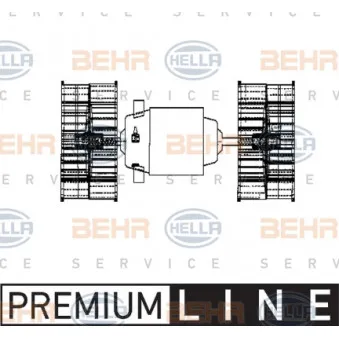Pulseur d'air habitacle HELLA OEM A0018300308