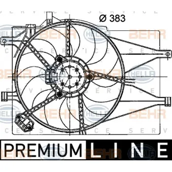 Ventilateur, refroidissement du moteur HELLA OEM 46848917