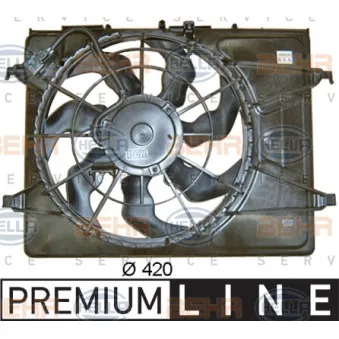 Ventilateur, refroidissement du moteur HELLA 8EW 351 043-351