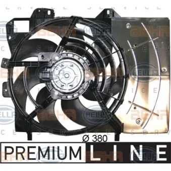 Ventilateur, refroidissement du moteur HELLA 8EW 351 043-541 pour PEUGEOT 207 1.4 16V - 98cv