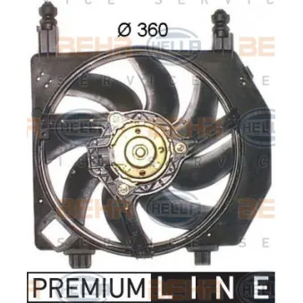 Ventilateur, refroidissement du moteur HELLA 8EW 351 043-581 pour FORD FIESTA 1.25 i 16V - 75cv