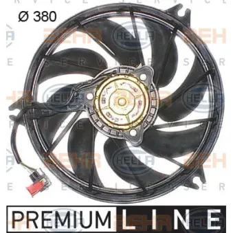Ventilateur, refroidissement du moteur HELLA 8EW 351 043-751 pour PEUGEOT 206 1.4 HDI - 68cv