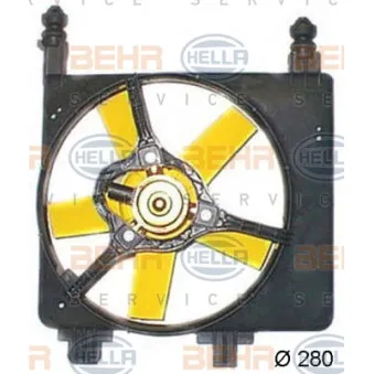 Ventilateur, refroidissement du moteur HELLA 8EW 351 044-421 pour FORD FIESTA 1.25 i 16V - 75cv