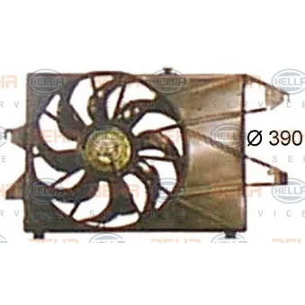 Ventilateur, refroidissement du moteur HELLA 8EW 351 044-501 pour FORD MONDEO 1.8 16V - 110cv