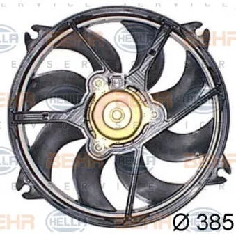 Ventilateur, refroidissement du moteur HELLA 8EW 351 044-541 pour CITROEN XSARA 2.0 HDI - 90cv