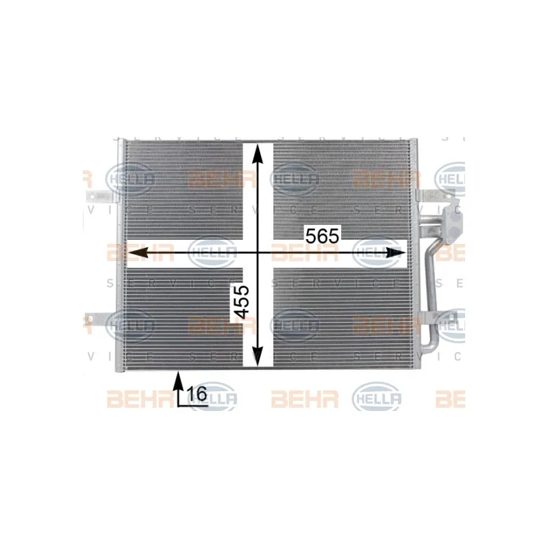 Condenseur, climatisation HELLA 8FC 351 001-671 - Visuel 1