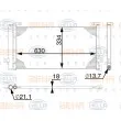 Condenseur, climatisation HELLA [8FC 351 008-524]