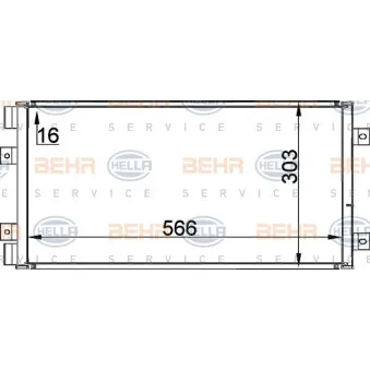 Condenseur, climatisation HELLA OEM 46799862