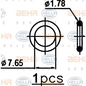 Condenseur, climatisation HELLA 8FC 351 301-634 pour RENAULT MEGANE 1.5 DCI - 103cv