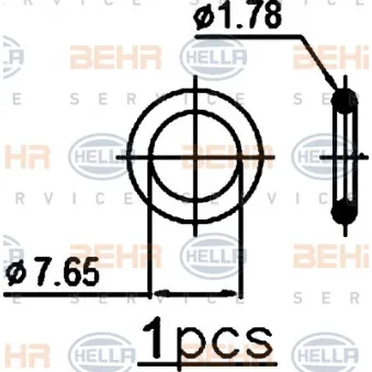 Condenseur, climatisation HELLA 8FC 351 301-751 pour OPEL ZAFIRA 1.7 CDTI - 110cv
