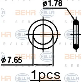 Condenseur, climatisation HELLA 8FC 351 301-771 pour OPEL ASTRA 1.6 EcoTec - 116cv