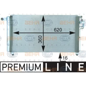 Condenseur, climatisation HELLA 8FC 351 303-111