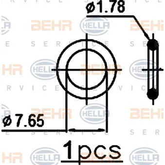 Condenseur, climatisation HELLA 8FC 351 310-611 pour OPEL ASTRA 1.4 ecoFLEX - 100cv