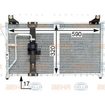 Condenseur, climatisation HELLA 8FC 351 310-781