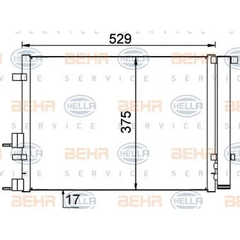 HELLA 8FC 351 318-671 - Condenseur, climatisation