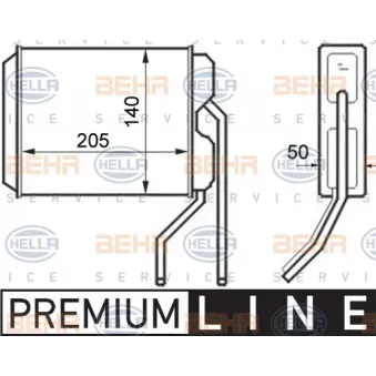 Système de chauffage HELLA OEM 03059812