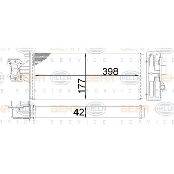 Système de chauffage HELLA 8FH 351 308-374 pour IVECO EUROSTAR LD 260 E 42 P - 420cv