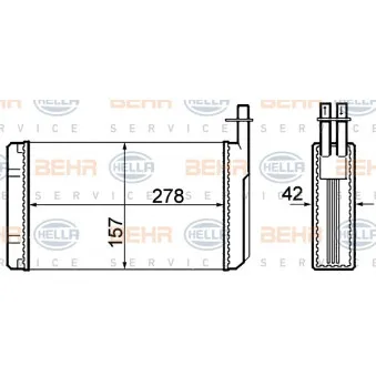 HELLA 8FH 351 308-661 - Système de chauffage